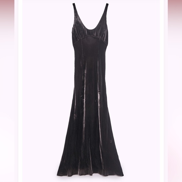 Zara Dresses & Skirts - ZARA VELVET CAMISOLE DRESS
